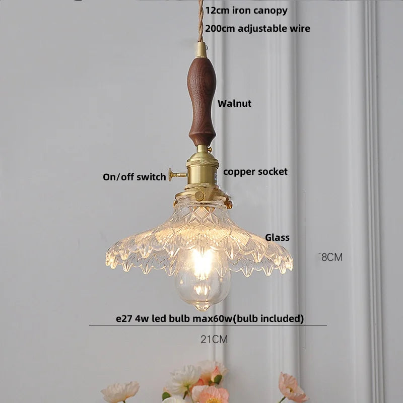 Green Glass LED Pendant