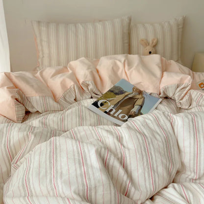 DecorBites™ Diamond Jacquard Duvet Cover, Skin-Friendly & Breathable for All Seasons