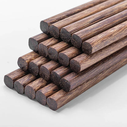 DecorBites™ Healthy Wood Chopsticks Set for Sushi, Reusable Household Tableware
