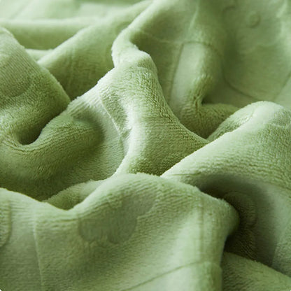 DecorBites™ Jacquard Milk Velvet Air Conditioning Blanket | All Seasons Warmth & Travel Shawl