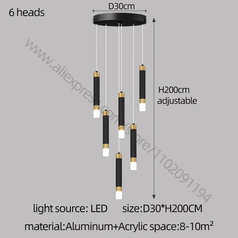 Nordic Acrylic LED Chandelier