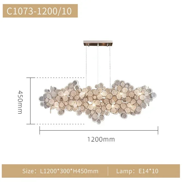 DecorBites™ LED Ceiling Chandelier Nordic Luxury Design for Living Dining Bedroom Lighting