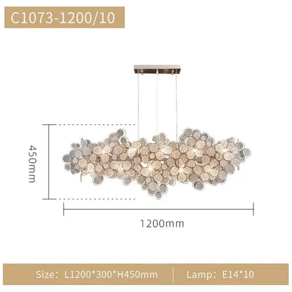 DecorBites™ LED Ceiling Chandelier Nordic Luxury Design for Living Dining Bedroom Lighting