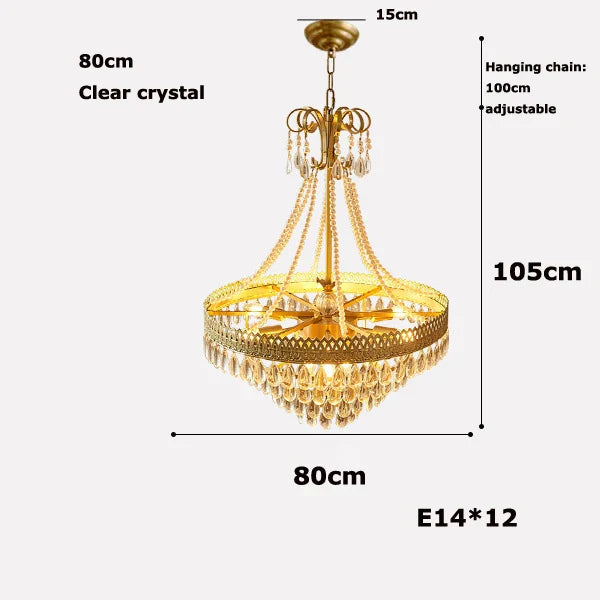 DecorBites™ Crystal LED Ceiling Chandelier for Dinning Room