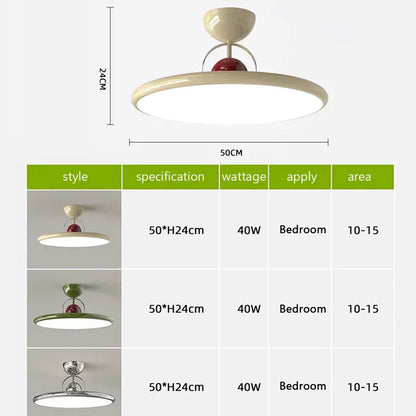 DecorBites™ Cream Iron Nordic LED Ceiling Light - Indoor Decorative Luminaires