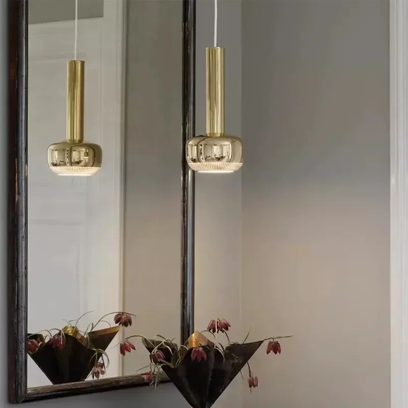 Gold Chrome Pendant Light
