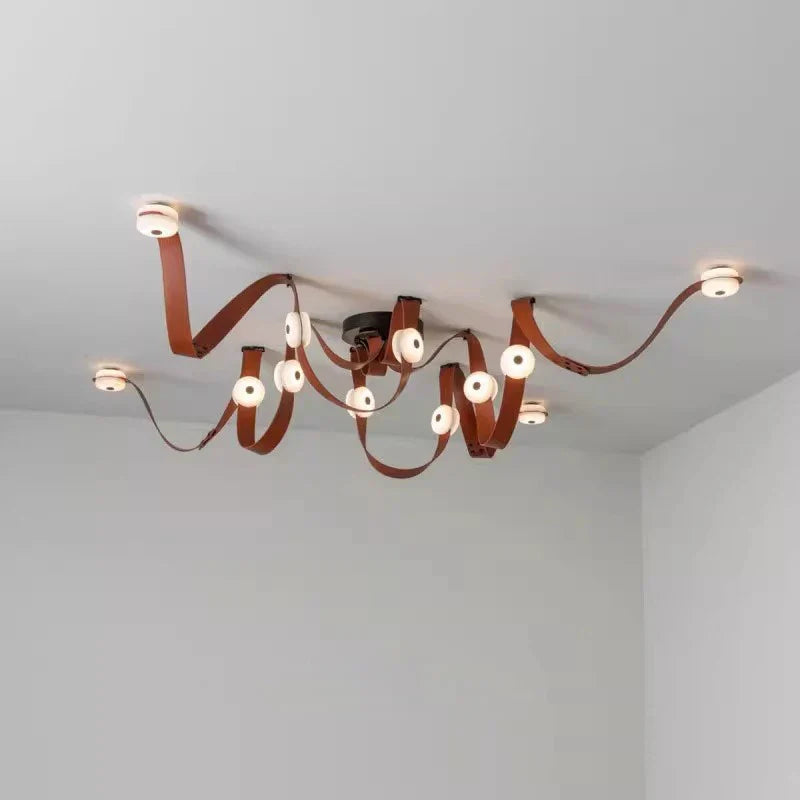 Leather Marble Dimmable Pendant