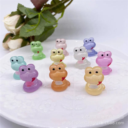 DecorBites™ Kawaii Miniature Animal Figurines for Home Decor and Bookshelf Accessories