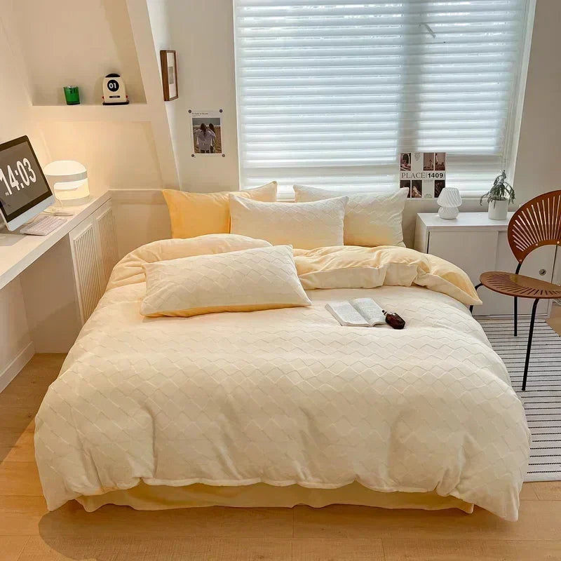 Fleece Warm Bedding Set