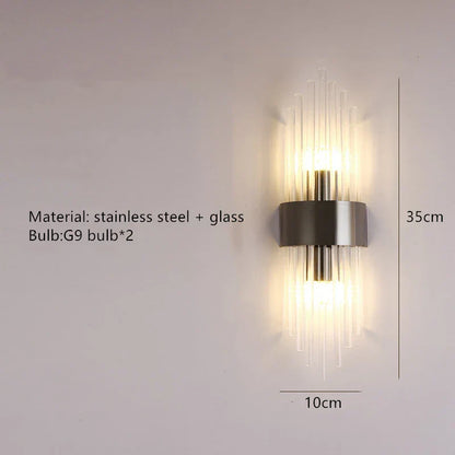 DecorBites™ Gold LED Wall Lamp Modern Light Luxury Sconce for Living Room & Bedroom