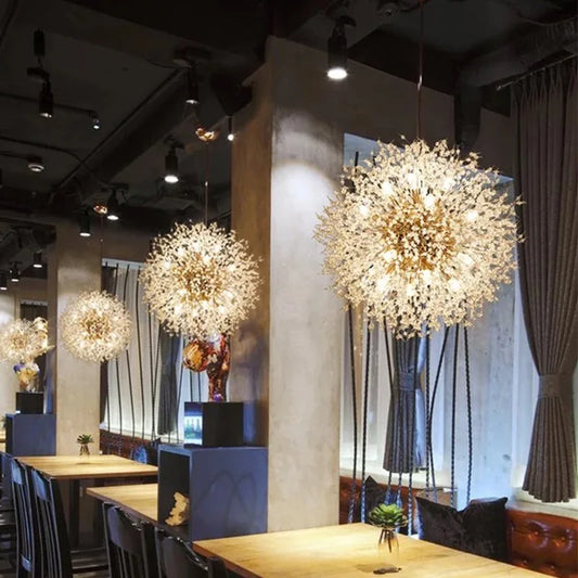 DecorBites™ Crystal Dandelion Pendant Lights for Chic Home Decor
