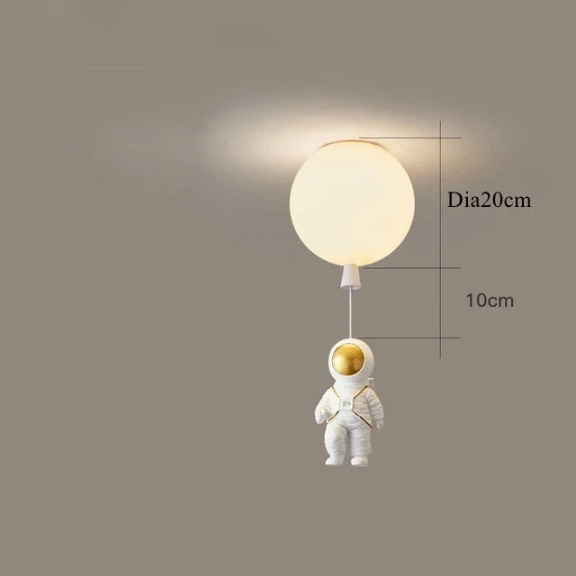 Glass Astronaut Pendant Light