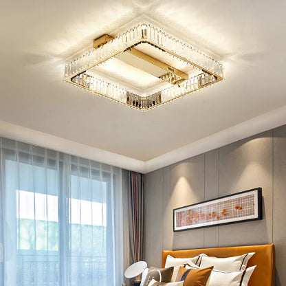 DecorBites™ Crystal Ceiling Chandelier Dimmable LED Lights for Luxury Foyers and Bedrooms
