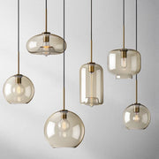 Glass Industrial Pendant Light