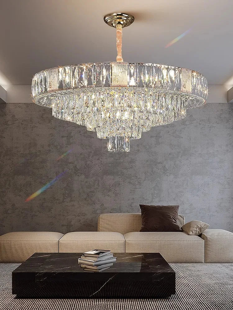 DecorBites™ Crystal Ceiling Chandelier for Home Decoration in Living Room & Bedroom