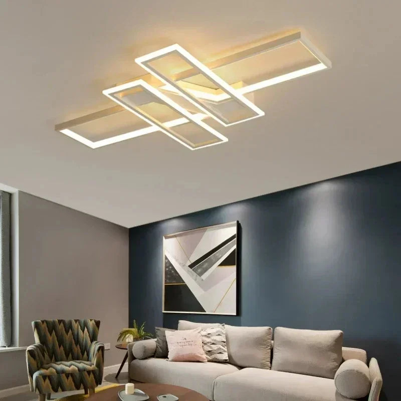 DecorBites™ LED Chandeliers with Remote Control - Black Lustre Ceiling Lamp for Home
