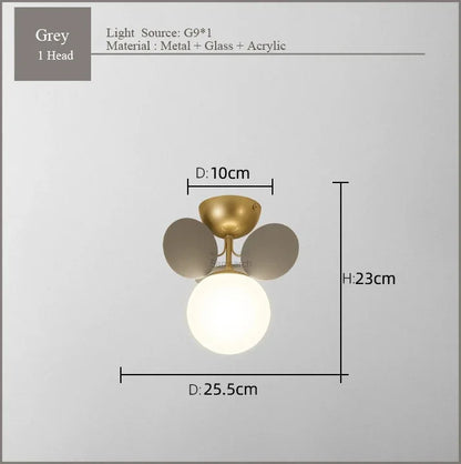 DecorBites™ Frost Glass Ceiling Chandelier for Home Indoor Lighting