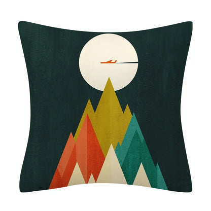 DecorBites™ Geometry Pattern Cushion Cover Polyester Cotton Sofa Pillowcase Home Decor