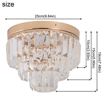 DecorBites™ Crystal LED Pendant Light for Kitchen Island Living Dining Room Chandelier