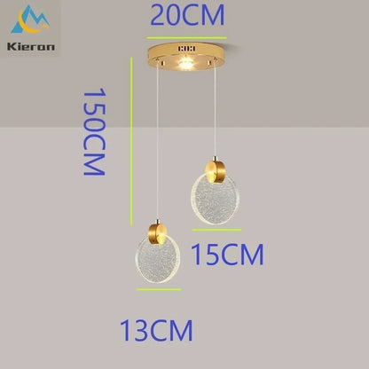 DecorBites™ Crystal LED Chandelier: Modern 5head Highlight for Bedroom, Bar, Study Room Decor