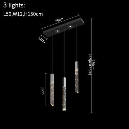 DecorBites™ Crystal LED Chandelier: Stylish Staircase & Living Room Lighting