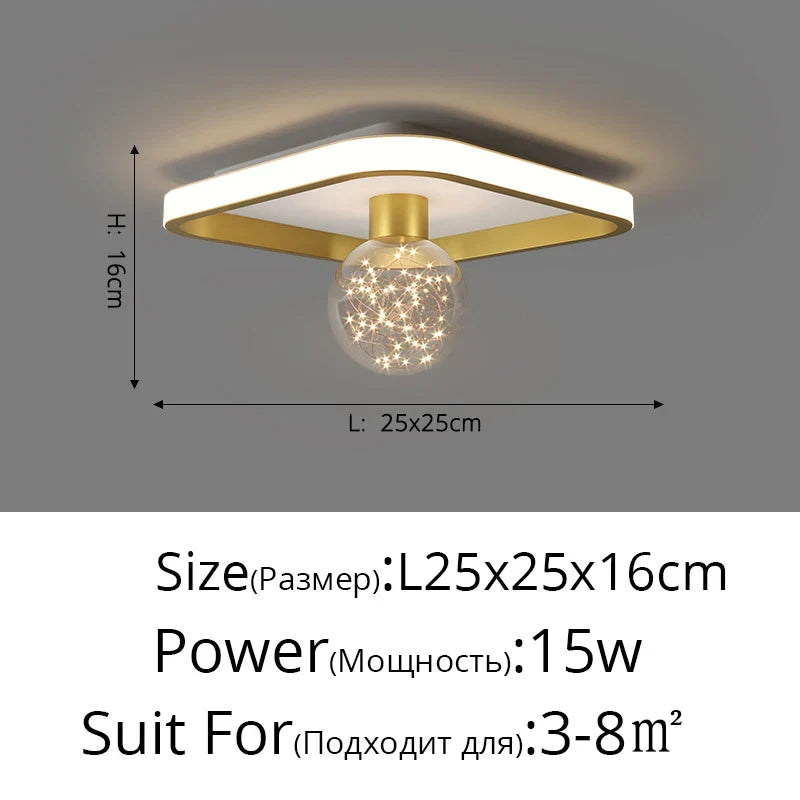 DecorBites™ Gypsophila Chandelier: Modern Ceiling Mounted Light for Home, Living Room, Bedroom