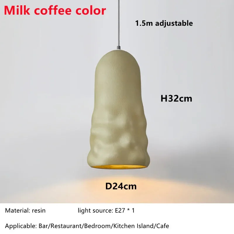 DecorBites™ Creamy Wind Pendant Lamps for Dining Room, Bedroom, Cafe, Bar Table Home Decor