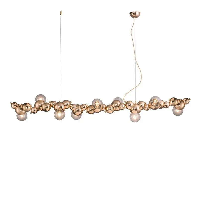 DecorBites™ LED Caterpillar Chandelier: Stylish Long Pendant Lamp for Living Room, Restaurant, Hotel