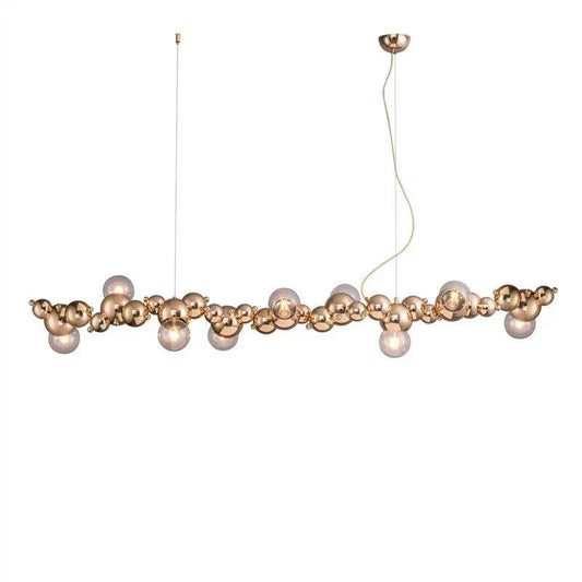 DecorBites™ LED Caterpillar Chandelier: Stylish Long Pendant Lamp for Living Room, Restaurant, Hotel