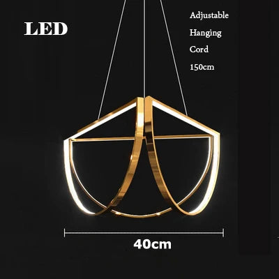 Gold LED Indoor Chandelier
