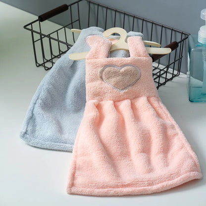 DecorBites™ Cute Cartoon Hand Towel - Soft, Absorbent Cleaning Cloth for Kitchen and Bathroom