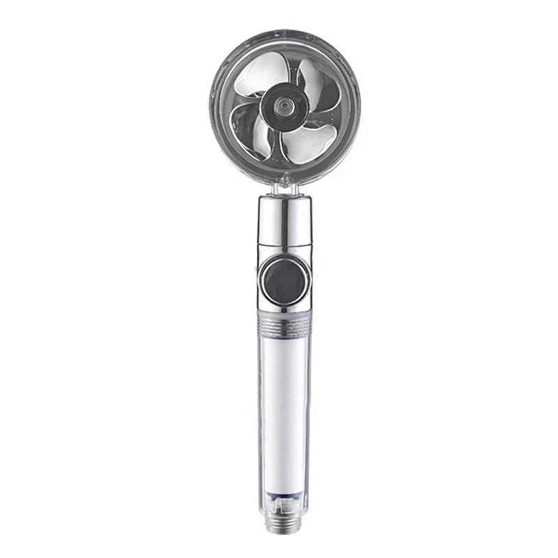 Rotating Water-Saving Shower Head