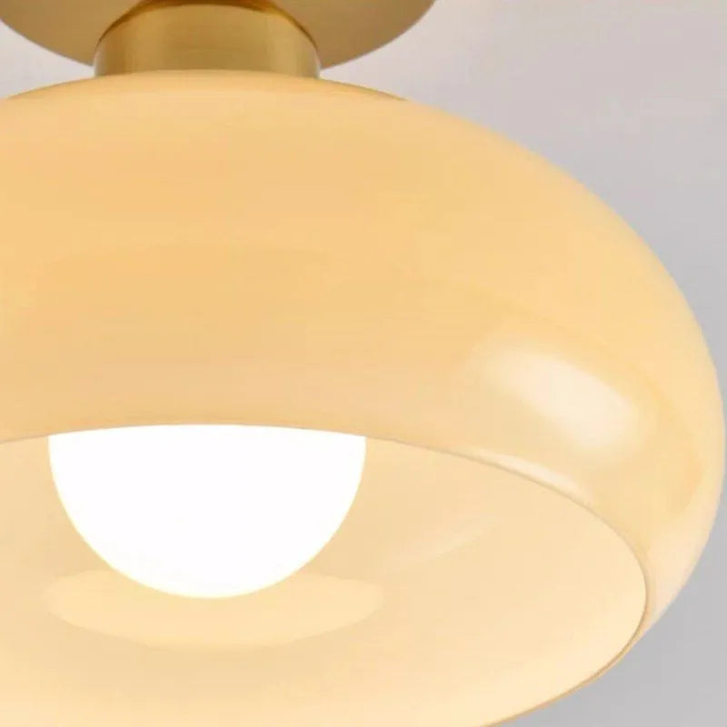 Gold LED Tricolor Ceiling Fixture For Hotels