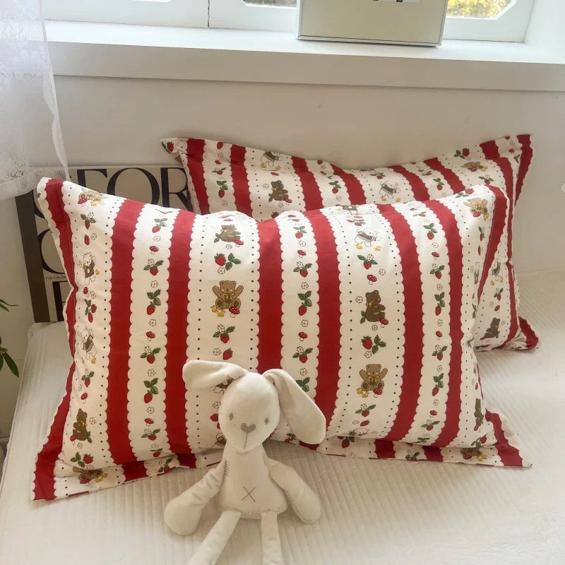 Floral Cotton Pillowcase Set