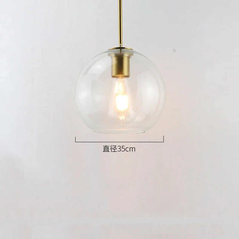 DecorBites™ Glass Ball LED Pendant Lights for Chic Home Decor and Lighting