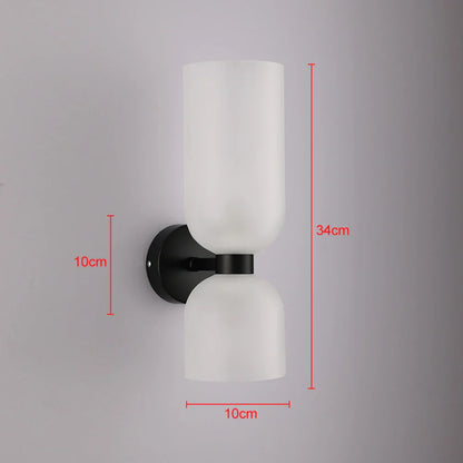 DecorBites™ Glass Shade Wall Lamp: Modern Minimalist Art Lighting for Bedroom, Corridor, Staircase
