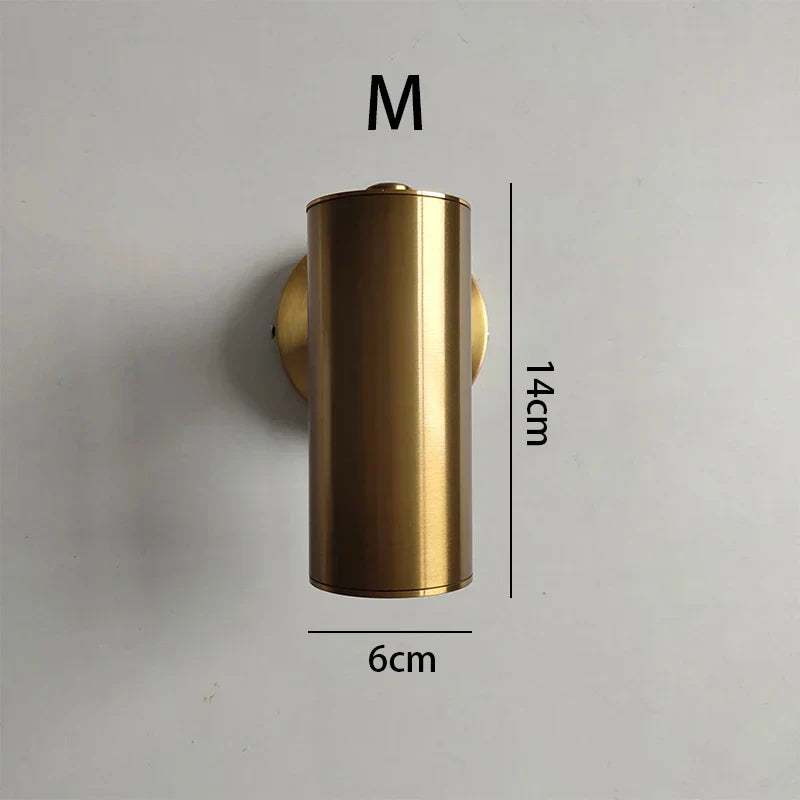 Gold Iron Art Wall Lamp