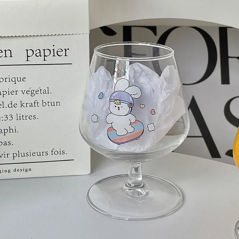 Glass Rabbit Juice Goblet