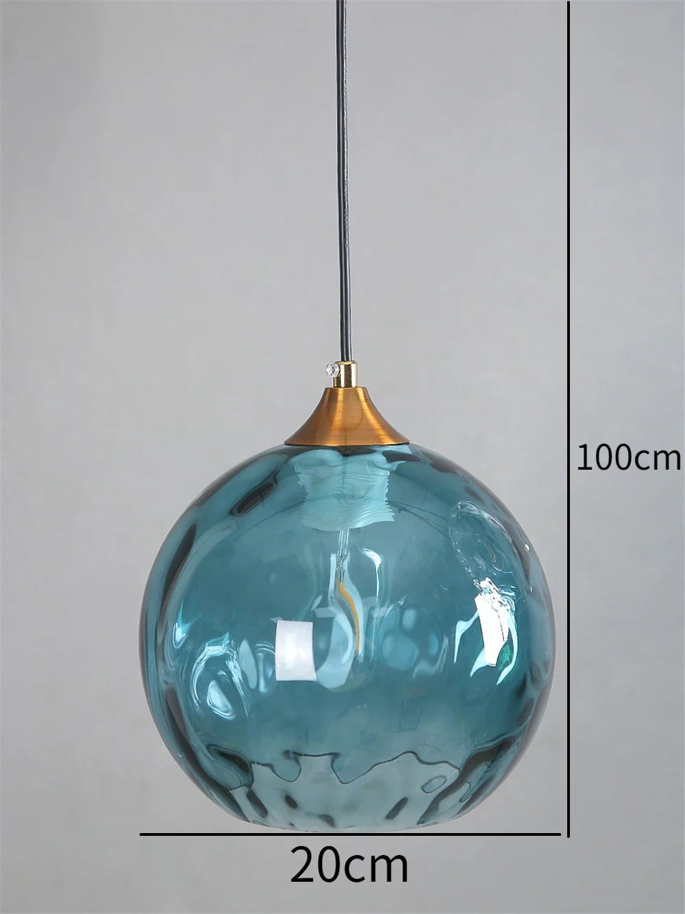 DecorBites™ Glass Ball Pendant LED Chandelier for Bedroom Dining Room Kitchen