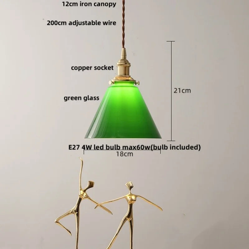 Green Adjustable Pendant Light