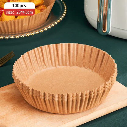 DecorBites™ Air Fryer Non-Stick Barbecue Paper, Oil-proof Oven & Microwave Cooking Plate