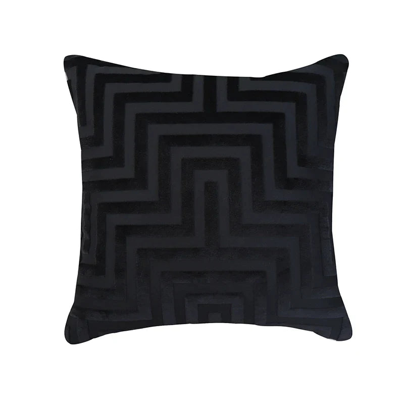 DecorBites™ Geometric Jacquard Throw Pillowcase Double Sided Luxury Cushion Cover
