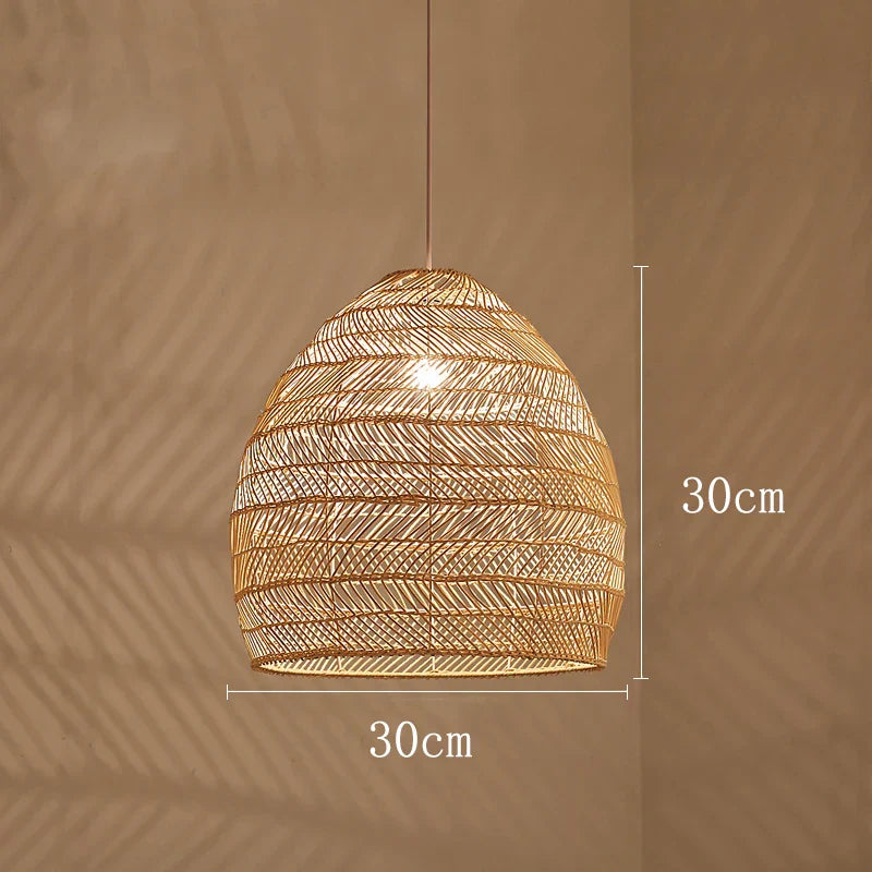 Handmade Chinese Style Rattan Pendant Light