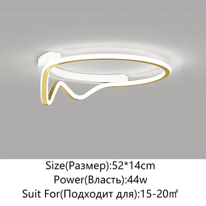 DecorBites™ Geometry Round LED Ceiling Light for Home Decor