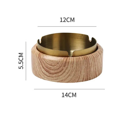 DecorBites™ Gold Plated Marble Texture Ashtray - Smoking Accessories Weed Tray