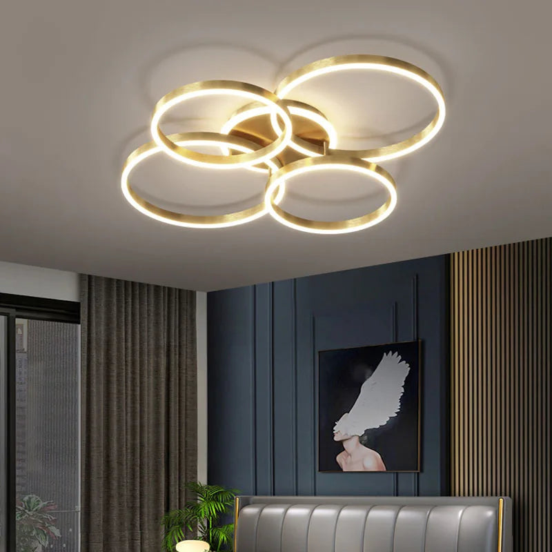 Round LED Foyer Chandelier