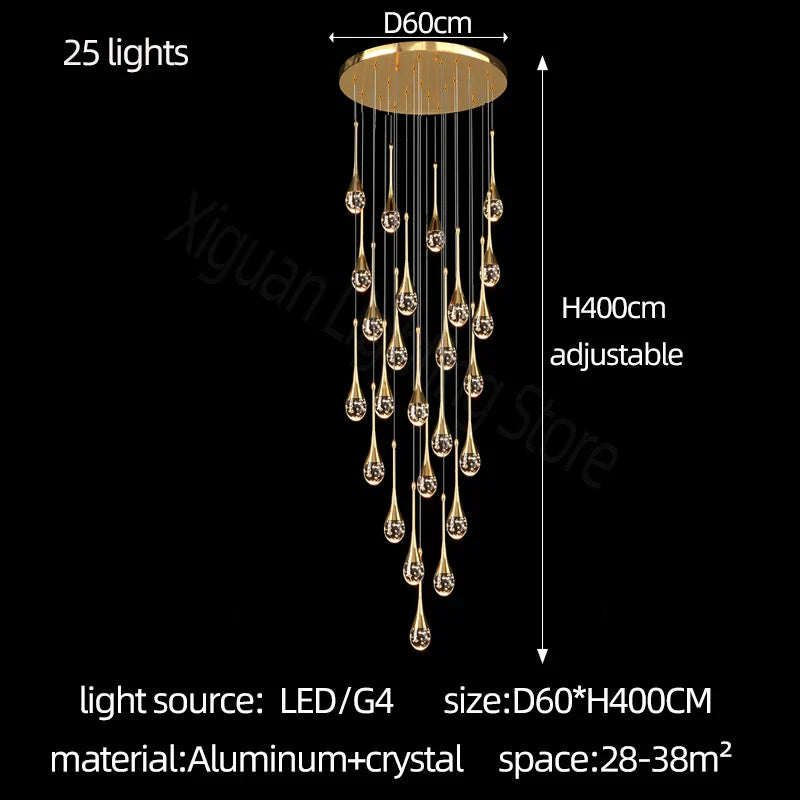 DecorBites™ Crystal Bubble Chandelier: Modern Luxury Lighting for Home, Dining, Bedroom & Stairwell