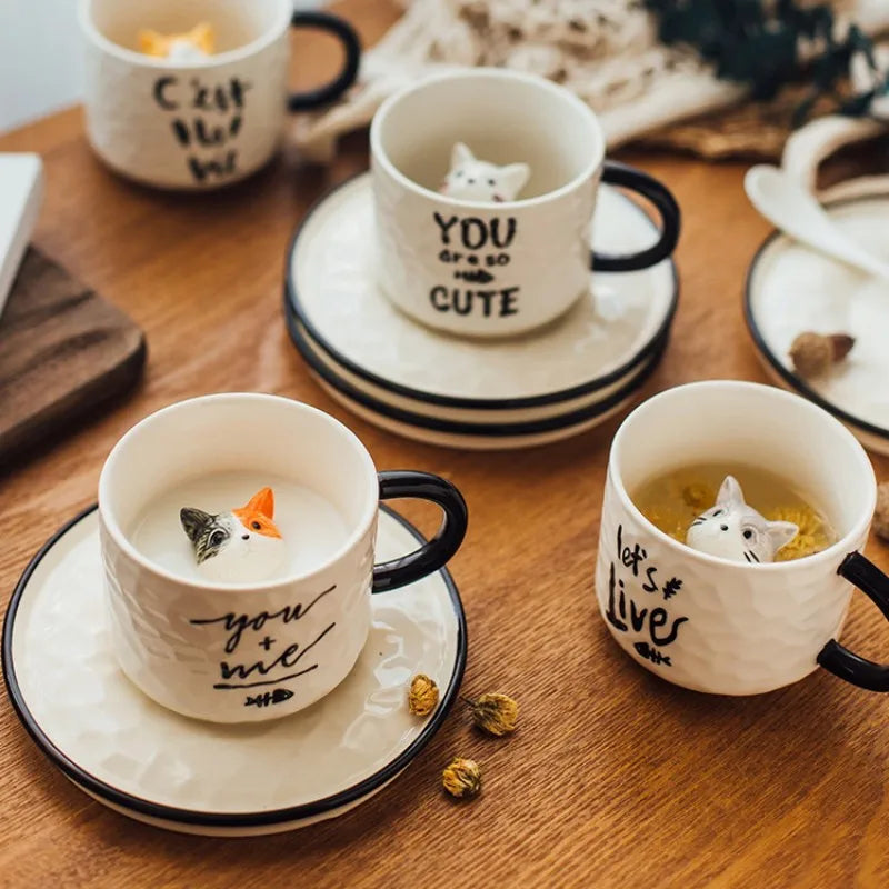 DecorBites™ Cat Claw Ceramic Cup 200ML