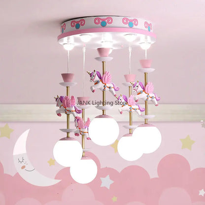 DecorBites™ Creative Unicorn LED Pendant Ceiling Light for Children's Room