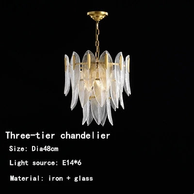 Modern Leaf Crystal Pendant